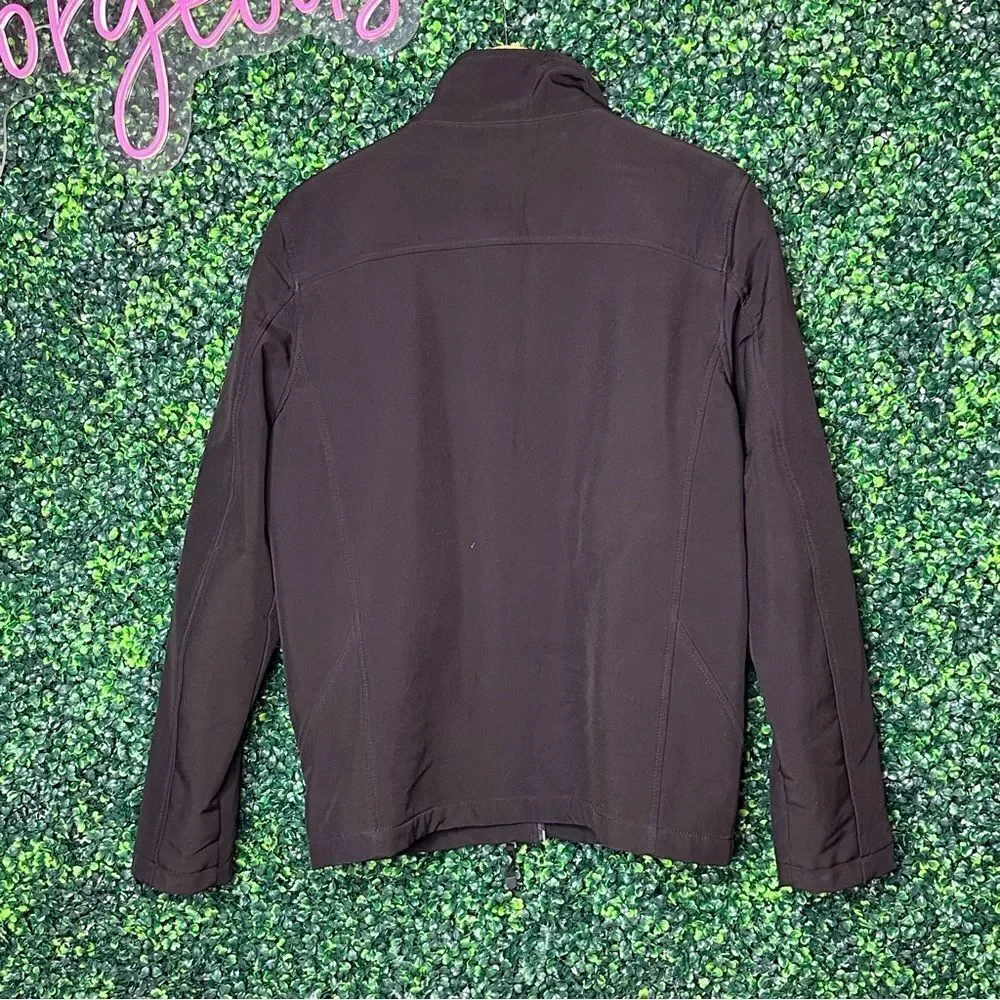 Men’s Guess Black Jacket Rain Poly Casual Sz M